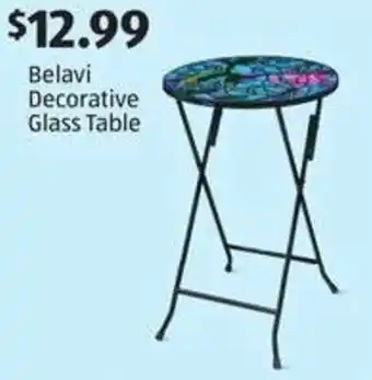 Aldi Belavi decorative glass table offer