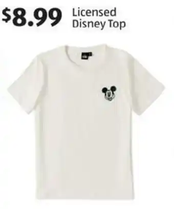 Aldi Licensed disney top offer