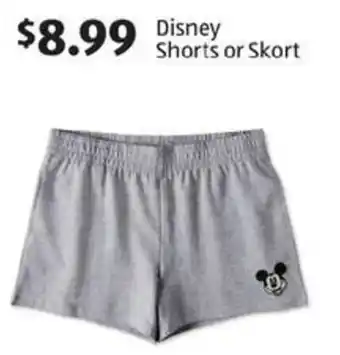 Aldi Disney shorts or skort offer