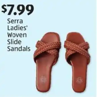 Aldi Serra ladies' woven slide sandals offer