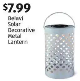 Aldi Belavi solar decorative metal lantern offer
