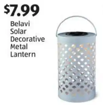 Aldi Belavi solar decorative metal lantern offer
