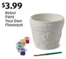 Aldi Belavi paint your own flowerpot offer
