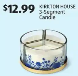 Aldi Kirkton house 3-segment candle offer