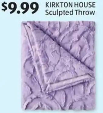 Aldi Kirkton house sculpted throw offer