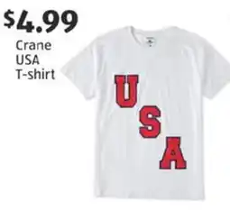 Aldi Crane USA t-shirt offer