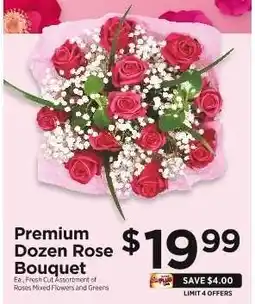 ShopRite Premium Dozen Rose Bouquet offer
