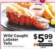 ShopRite Wild-Caught Lobster Tails offer