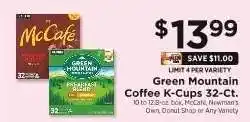 ShopRite Green Mountain Coffee K-Cups 32-Ct offer