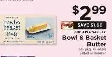 ShopRite Bowl & Basket Butter offer