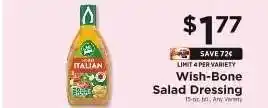 ShopRite Wish-Bone Salad Dressing offer