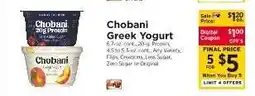 ShopRite Chobani Greek Yogurt offer