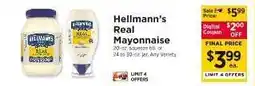ShopRite Hellmann's Real Mayonnaise offer