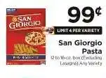 ShopRite San Giorgio Pasta offer