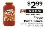 ShopRite Prego Pasta Sauce offer