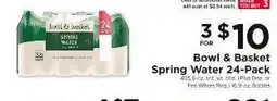 ShopRite Bowl & Basket Spring Water 24-Pack offer