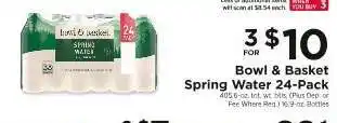 ShopRite Bowl & Basket Spring Water 24-Pack offer