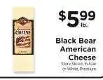 ShopRite Black Bear American Cheese offer