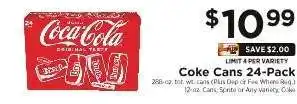 ShopRite Coke Cans 24-Pack offer