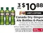 ShopRite Canada Dry Ginger Ale Bottles 6-Pack offer