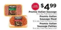 ShopRite Premio Italian Sausage offer