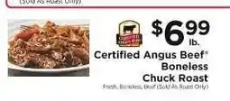 ShopRite Certified Angus Beef Boneless Chuck Roast offer