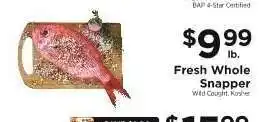 ShopRite Fresh Whole Snapper offer