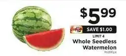ShopRite Whole Seedless Watermelon offer