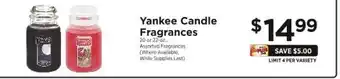 ShopRite Yankee Candle Fragrances offer