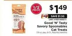 ShopRite Good ‘N’ Tasty Savory Spoonables Cat Treats offer