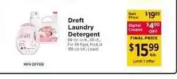 ShopRite Dreft Laundry Detergent offer