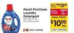 ShopRite Persil Proclean Laundry Detergent offer