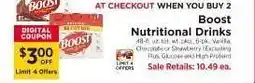 ShopRite Boost Nutritional Drinks offer