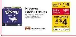 ShopRite Kleenex Facial Tissues offer