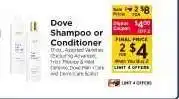 ShopRite Dove Shampoo or Conditioner offer