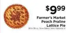 ShopRite Farmer’s Market Peach Praline Lattice Pie offer