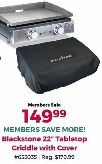 Camping World Blackstone 22" Tabletop Griddle With Cover offer