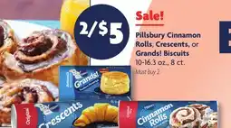 Family Dollar Pillsbury Cinnamon Rolls, Crescents, or Grands! Biscuits offer
