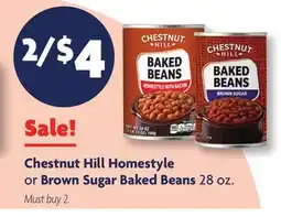 Family Dollar Chestnut Hill Homestyle or Brown Sugar Baked Beans offer