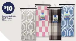 Family Dollar Interiors by Design Plush Throws offer