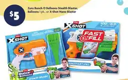Family Dollar Zuru Bunch O Balloons Stealth Blaster, Balloons 1 pk., or X‑Shot Nano Blaster offer