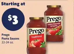 Family Dollar Prego Pasta Sauces offer