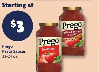 Family Dollar Prego Pasta Sauces offer