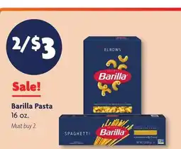 Family Dollar Barilla Pasta offer