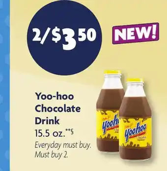 Family Dollar Yoo-hoo Chocolate Drink offer