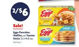 Family Dollar Kellogg's Eggo Pancakes, Waffles, or Toaster Sticks offer