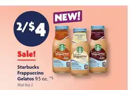 Family Dollar Starbucks Frappuccino Gelatos offer