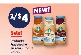 Family Dollar Starbucks Frappuccino Gelatos offer