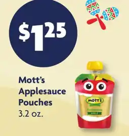 Family Dollar Mott's Applesauce Pouches offer