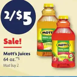 Family Dollar Mott's Juices offer